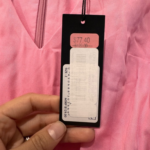 Gianni Bini Pink Romper Sz 2 NWT Flirty Feminine One Piece Outfit - Picture 5 of 8